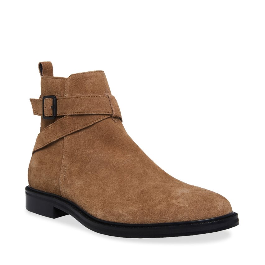 Botines Steve Madden Matthew Gamuza Hombre Marrones | ES YR084E